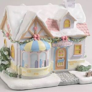 Charming Ceramic Beauty Salon Decor Christmas house precious moments